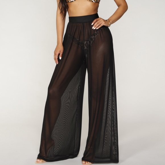 wide leg swim cover up pants
